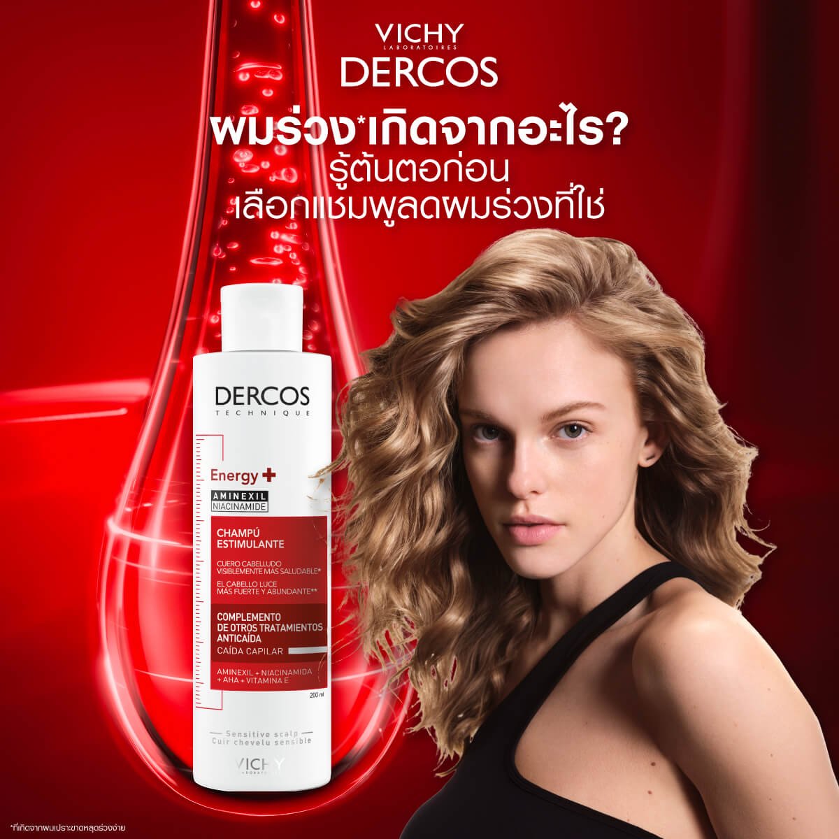 แชมพูลดผมร่วง